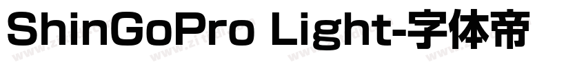 ShinGoPro Light字体转换